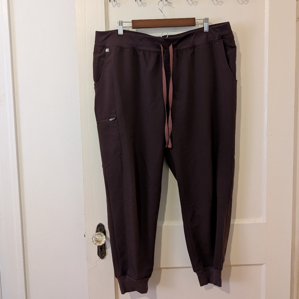 Figs Scrubs 3XL Espresso Brown Zamora Joggers Pant Limited Edition Color PO 4237